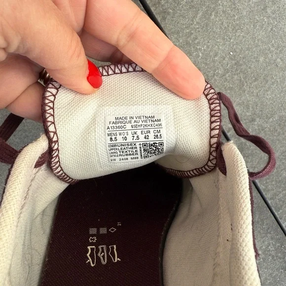 Converse Women's Athletic Shoes - Maroon - Picture 5 of 5